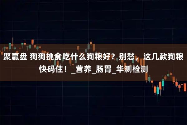 聚赢盘 狗狗挑食吃什么狗粮好?别愁,这几款狗粮快码住!_营养_肠胃_华测检测