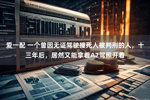 爱一配 一个曾因无证驾驶撞死人被判刑的人，十三年后，居然又能拿着A2驾照开着